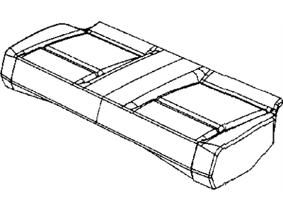 Jeep 1EX261DAAA COVER Rear Seat Cushion