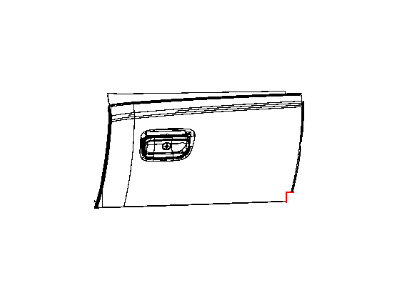 Mopar 5QX85DX9AE Instrument Panel, Black