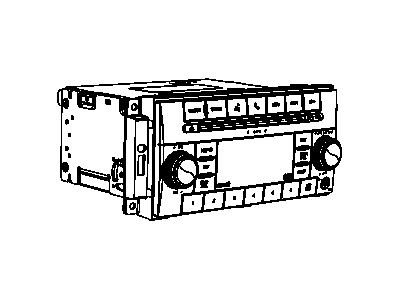 Dodge 5091197AA RADIO AM/FM/CD/MP3 & Satellite