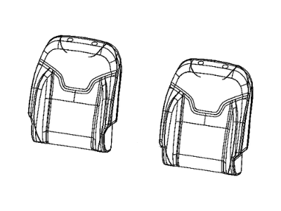 Jeep 6GB43LT5AB COVER Front Seat Back
