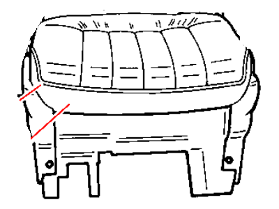 Chrysler ZE411D5AA COVER Front Seat Cushion