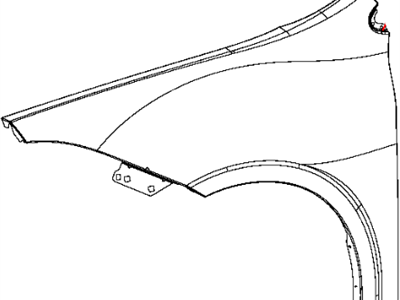 Mopar 68082972AB Panel Fender