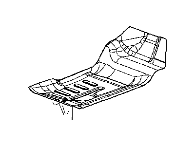 Ram 55361064AC SILENCER Floor Pan Front Tunnel
