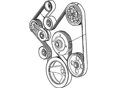 Dodge 53032805AA BELT Accessory Drive