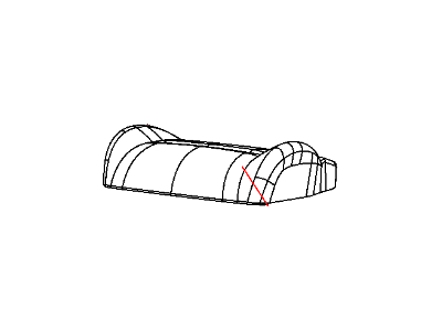 Dodge 1NU191DVAA COVER Front Seat Cushion