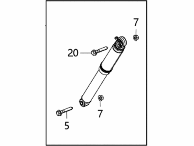 Ram 68236645AD SHOCK ABSORBER KIT Suspension Rear