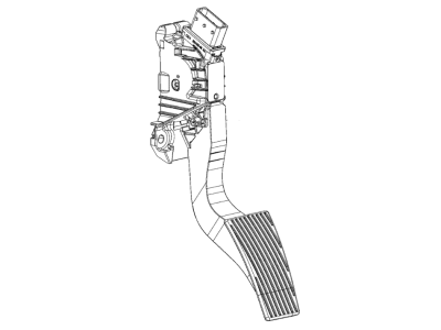 Ram 68267286AB PEDAL Accelerator