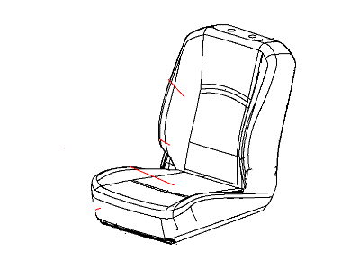Ram 5LG10GTVAA COVER Front Seat Back