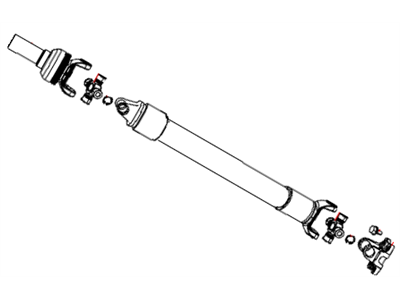 Dodge 52123462AA SHAFT Drive Rear 1-Piece