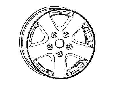 Ram 1UB17DX8AB WHEEL Aluminum
