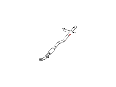 Jeep Exhaust Pipe - 68186152AC