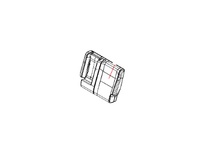 Jeep 1VY29BD3AA COVER Rear Seat Back Left
