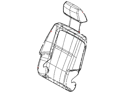 Dodge 1UL24DX9AA COVER Front Seat Back