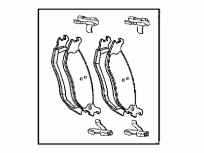 Mopar V4010898 Pad Kit Rear Disc Brake V - Line Kits Do Not Include Clips.