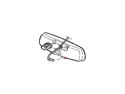 Mopar 5008018AB Mirror Inside Rearview Lighted