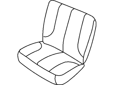 Dodge XJ571DVAA COVER Rear Seat Cushion 40%, Left