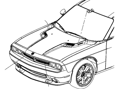 Mopar 68042868AA Stripe, Front