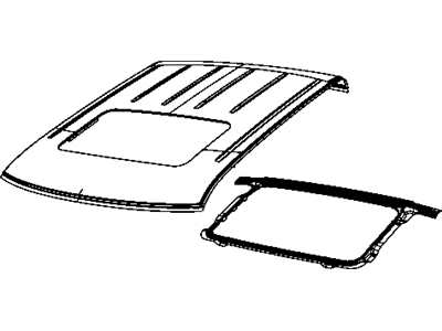 Ram 55372230AD PANEL Roof With Sunroof Opening