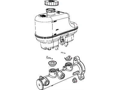 Mopar 52013873AE Master Cylinder Brake