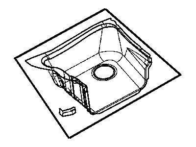 Chrysler 5099116AB PANEL Spare Tire Left