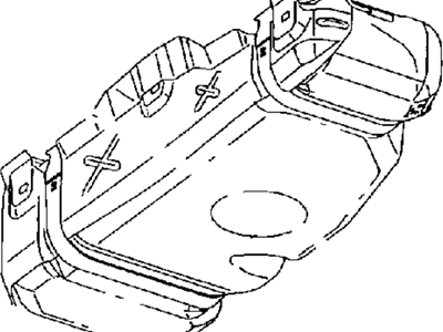 2003 Dodge Durango Fuel Tank Strap - 52102141AG