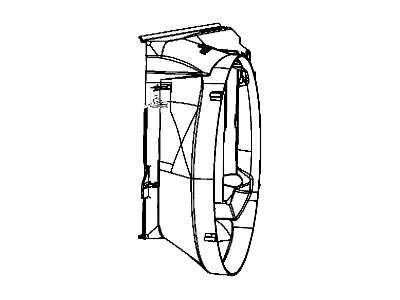 Mopar 68197455AA Shroud Fan