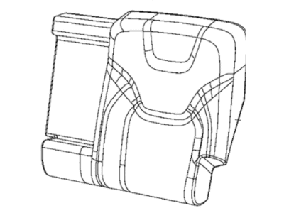 Jeep 6QB33HL1AA COVER Rear Seat Back Left