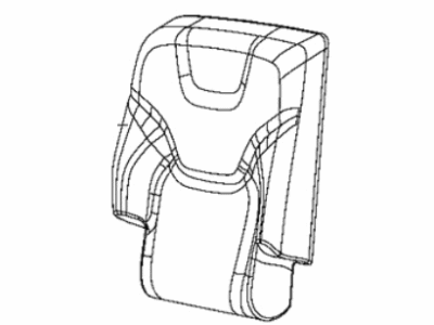 Jeep 6QB32HL1AA COVER Rear Seat Back Right