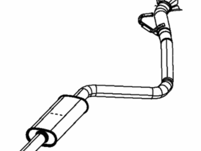 Dodge Dart Tail Pipe - 68158718AA