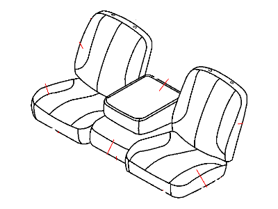 Dodge 1FF081D5AA COVER Front Seat Back