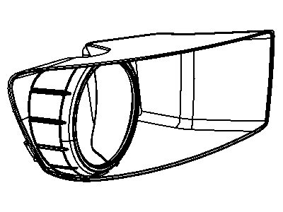 Dodge 5030290AA BEZEL Fog Lamp