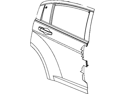 Chrysler 5074754AB PANEL Rear Door Outer