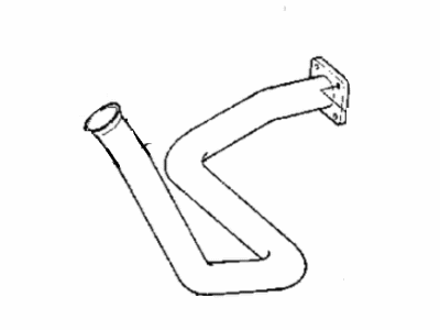 1992 Jeep Wrangler Exhaust Pipe - E0043211