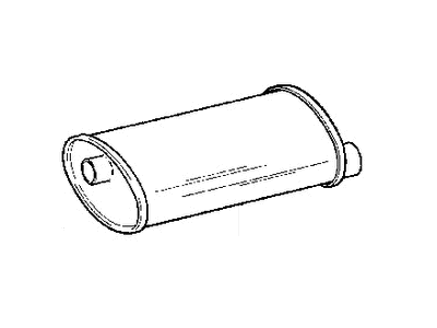 1993 Jeep Wrangler Muffler - 52019136