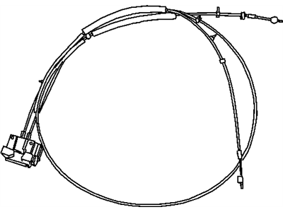 Dodge 68001640AA CABLE Recliner 60% Right Hand Fold/Kneel Cable