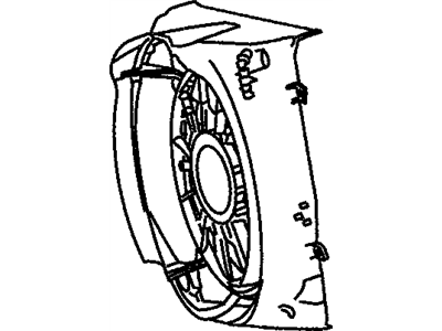Jeep 52080127AA SHROUD Fan