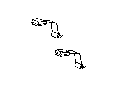 Dodge 5JJ821J3AA SEAT BELT Rear Inner