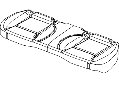 Dodge 1CM371DVAA COVER Rear Seat Cushion