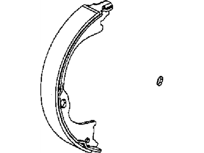 Jeep 68003589AA SHOE AND LINING KIT Drum