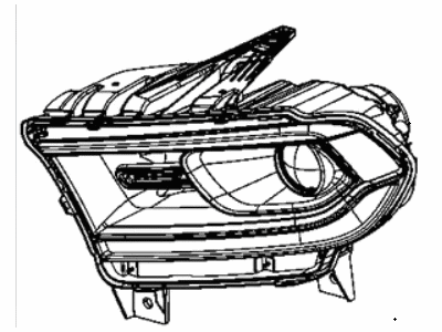 Dodge 68433784AC HEADLAMP
