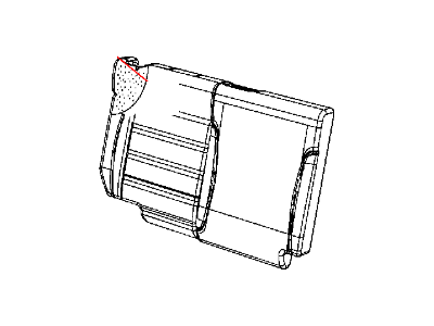 Jeep 5PF26YSAAA COVER Rear Seat Back Right