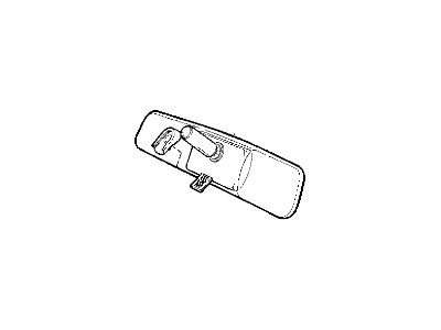 Mopar 55077318AA Mirror Inside Rearview