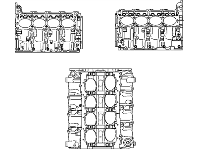 Jeep 68044957AA ENGINE Short Block See Note