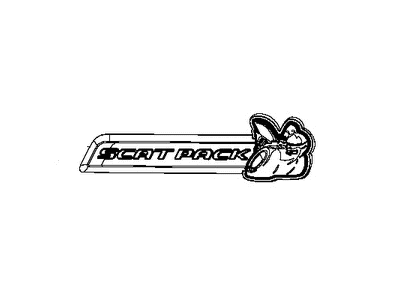 Mopar 68272519AA Nameplate, Front