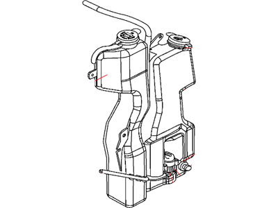 Dodge 55056520AA BOTTLE Coolant Reserve & Washer Fluid