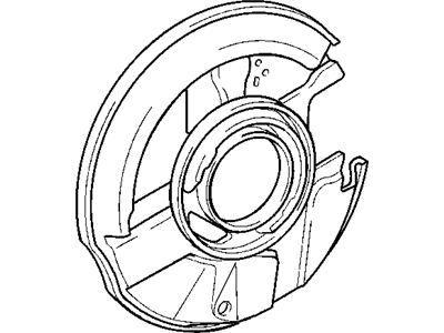 Chrysler 5098761AA PLATE Brake Backing