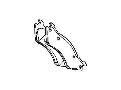 Dodge 5018240AA PAD KIT Front Disc Brake