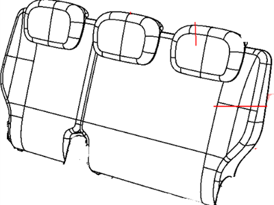 Dodge 5SQ90DX9AA COVER Rear Seat Back