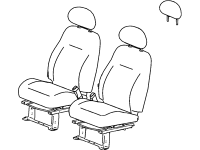 Chrysler XL731DVAA HEADREST Front