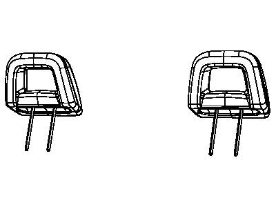 Dodge 1DS911K7AA SLEEVE Headrest